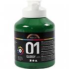 A-Color Glossy Akrylmaling Mörkgrön 500ml