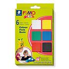 Staedtler Fimo Kids Colour Pack Basic Modellera 6x42g