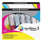 Daler-Rowney System3 Akrylfärg Set 6x59ml