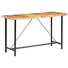 vidaXL Bar Table 180x70x107 cm Solid Akacia Wood