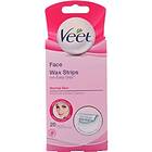 Veet Easy Grip Normal Skin Face Wax Strips 20st