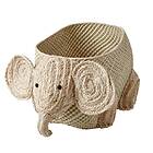 Rice Raffia Elefant Oppbevaringskurv