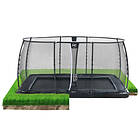 Exit Dynamic Ground Trampoline with Safety Net Deluxe 244x427cm