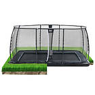 Exit Dynamic Ground Trampoline with Safety Net Deluxe 275x458cm