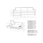 John Lewis Bailey LHF Chaise longue Bed