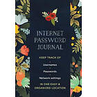 Internet Password Logbook Modern Floral