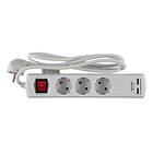 Voltomat Heating 3-Way Switch 2x USB 1.4m