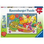 Ravensburger Frukt Och Grönsaker Palapelit 2x24 Palaa