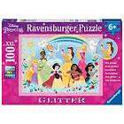 Ravensburger Disney Princess Stark Vacker Och Modig Pussel 100 Bitar