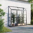 Gardeney Veggdrivhus 0,9m² (Aluminium/Glass)