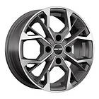 GMP Matisse Matt Anthracite Diamond 7x17 4/108 ET18 CB65.1