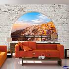 Arkiio Fototapet Självhäftande Santorini fototapet 147x105