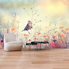 Arkiio Fototapet Självhäftande Field Bird fototapet 196x140