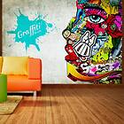 Arkiio Fototapet Självhäftande Graffiti Beauty fototapet beauty 294x