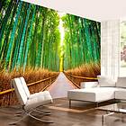 Arkiio Fototapet Självhäftande Bamboo Forest fototapet 147x105