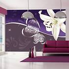 Arkiio Fototapet Lily In Shades Of Violet in shades of violet 200x140