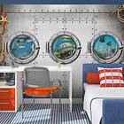 Arkiio Fototapet Självhäftande Portholes fototapet 196x140