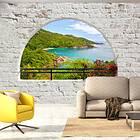 Arkiio Fototapet Självhäftande Emerald Island fototapet 245x175