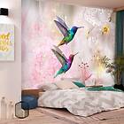 Arkiio Fototapet Colourful Hummingbirds Pink (Pink) 100x70