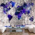 Arkiio Fototapet World Map: Ink Blots 100x70