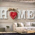 Arkiio Fototapet Självhäftande Home Heart Red fototapet (Red) 196x14