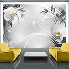 Arkiio Fototapet Orchids On Silver on silver 200x140