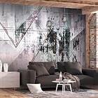 Arkiio Fototapet Självhäftande Geometric Wall fototapet 245x175