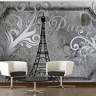 Arkiio Fototapet Vintage Paris Silver silver 100x70
