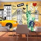 Arkiio Fototapet One Way New York way 200x140