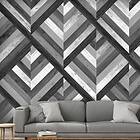 Arkiio Fototapet Grey Maze 50x1000 cm