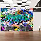 Arkiio Fototapet Graffiti: Blue Theme blue theme 100x70