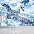 Arkiio Fototapet Självhäftande Pegasus Blue fototapet (Blue) 392x280