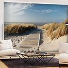 Arkiio Fototapet Självhäftande Lonely Beach fototapet 196x140