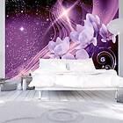 Arkiio Fototapet Självhäftande Purple Milky Way fototapet 441x315