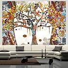 Arkiio Fototapet Decorated Tree Självhäftande fototapet 196x140