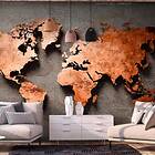 Arkiio Fototapet Copper Map 400x280
