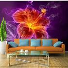 Arkiio Fototapet Fiery Flower In Purple flower in purple 100x70