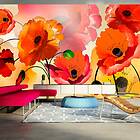 Arkiio Fototapet Självhäftande Velvet Poppies 490x280 fototapet popp