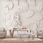Arkiio Fototapet Paper Flowers Cream (Cream) 200x140