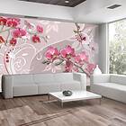 Arkiio Fototapet Flight Of Pink Orchids of pink orchids 100x70