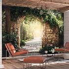 Arkiio Fototapet Självhäftande Sunny Alley fototapet 196x140