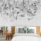 Arkiio Fototapet Foggy Nature Grey Självhäftande fototapet 245x175