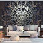 Arkiio Fototapet Självhäftande Spider Web Brown fototapet (Brown) 14