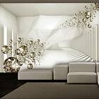 Arkiio Fototapet Självhäftande Diamond Corridor Beige 343x245