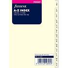 Kalenderdel Register A-Z Filofax creme