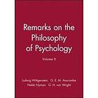 Remarks on the Philosophy of Psychology, Volume II