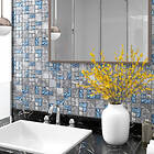 vidaXL Mosaikplattor 22st. grå och blå 30x30cm glas