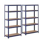 MSW Metal Storage Rack 5x175kg 90x40x180cm 2pcs.