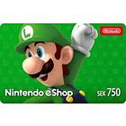 Nintendo eShop Card - 750 SEK