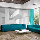 Arkiio Fototapet White Geometry geometry 400x280